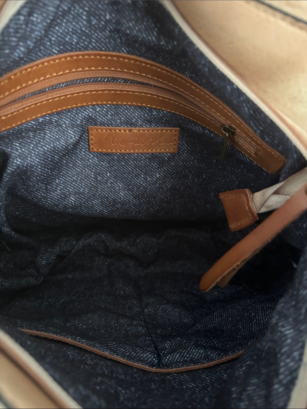 Free People Woven Shoulder Bag in Blush and Brown - Picture 6 of 7